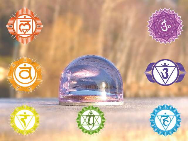 Set-Chakra-Linsen Set- alle Urteilchen Chakra-Linsen (7 Stück)