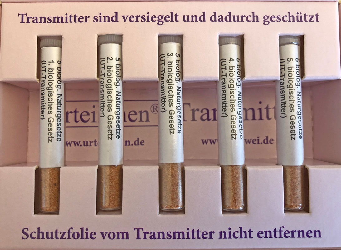 5transmitter-in-Schachtel-fuer-WEB 5 biologische Naturgesetze Transmitter-Set 6 Stück