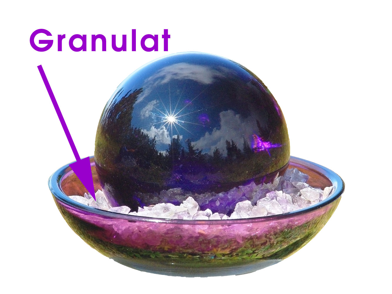 UR-230-G-Granulat-web Urteilchen-Glasschale Granulat 100 g
