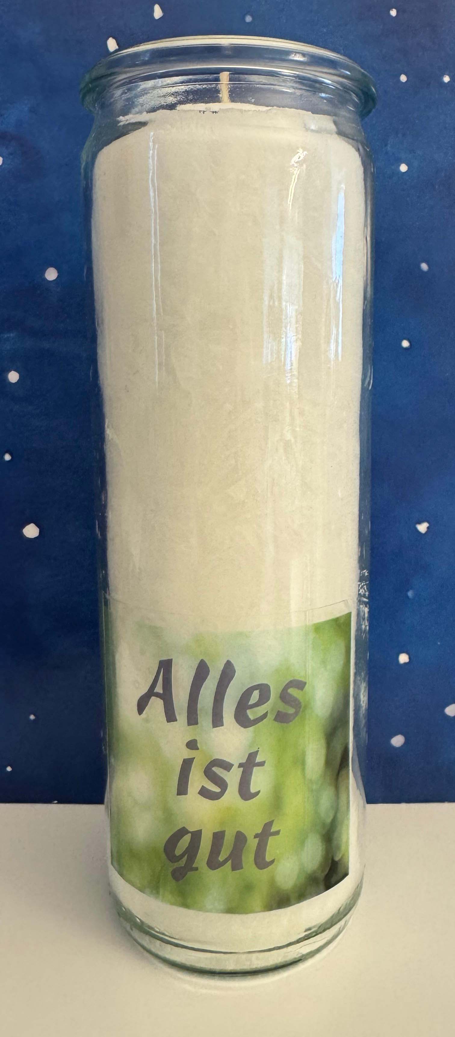 Herzlicht-Kerze "Alles ist gut" 20 x 6 cm Herzlicht-Kerze "Alles ist gut" 20 x 6 cm