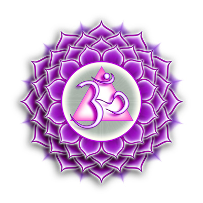 1632_1 Herzlicht Scheitel-Chakra violett 13 x 6 cm