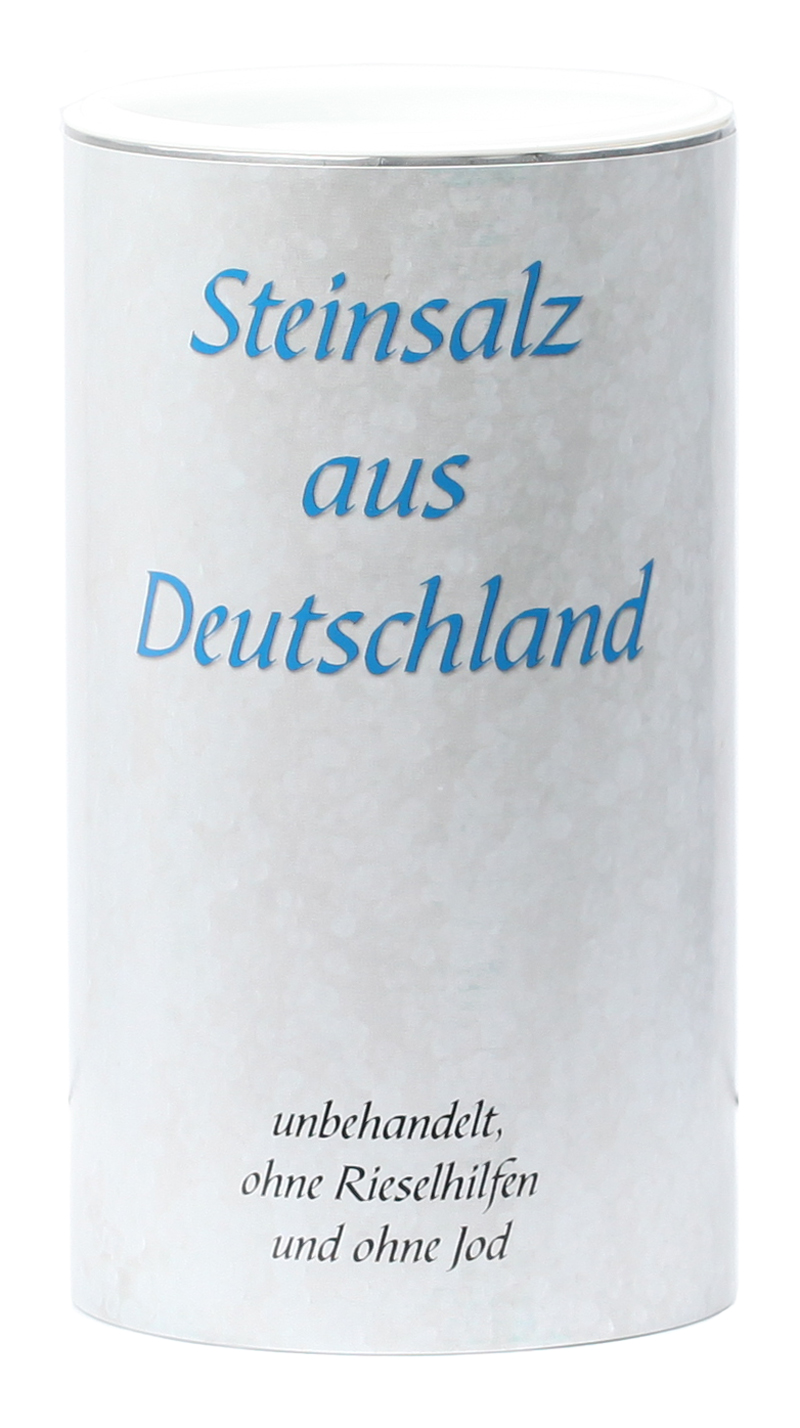 HS-22_neu Steinsalz aus Deutschland fein gemahlen 1 kg in der Membrandose