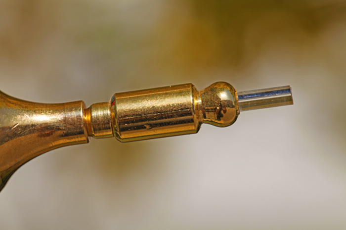 lichtleiter Urteilchen-Lichtleiter mit Stecker vergoldet