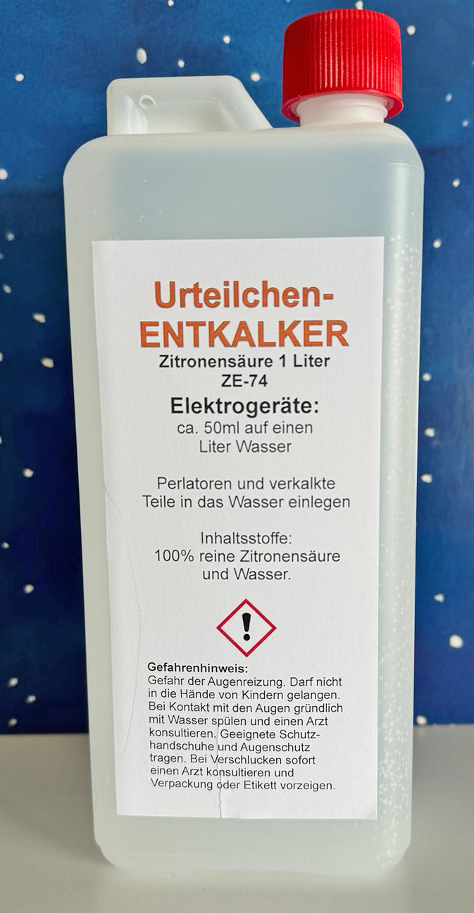 Urteilchen Entkalker Zitronensäure 1 Liter Urteilchen Entkalker Zitronensäure 1 Liter