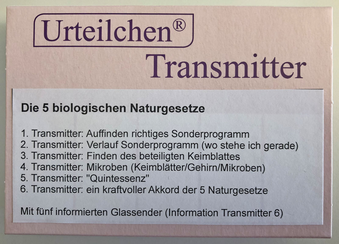 Schachtel-fuer-WEB 5 biologische Naturgesetze Transmitter-Set 6 Stück