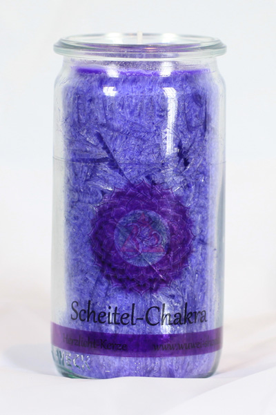 g-7671gAqQZX3W6VhVV Herzlicht Scheitel-Chakra violett 13 x 6 cm