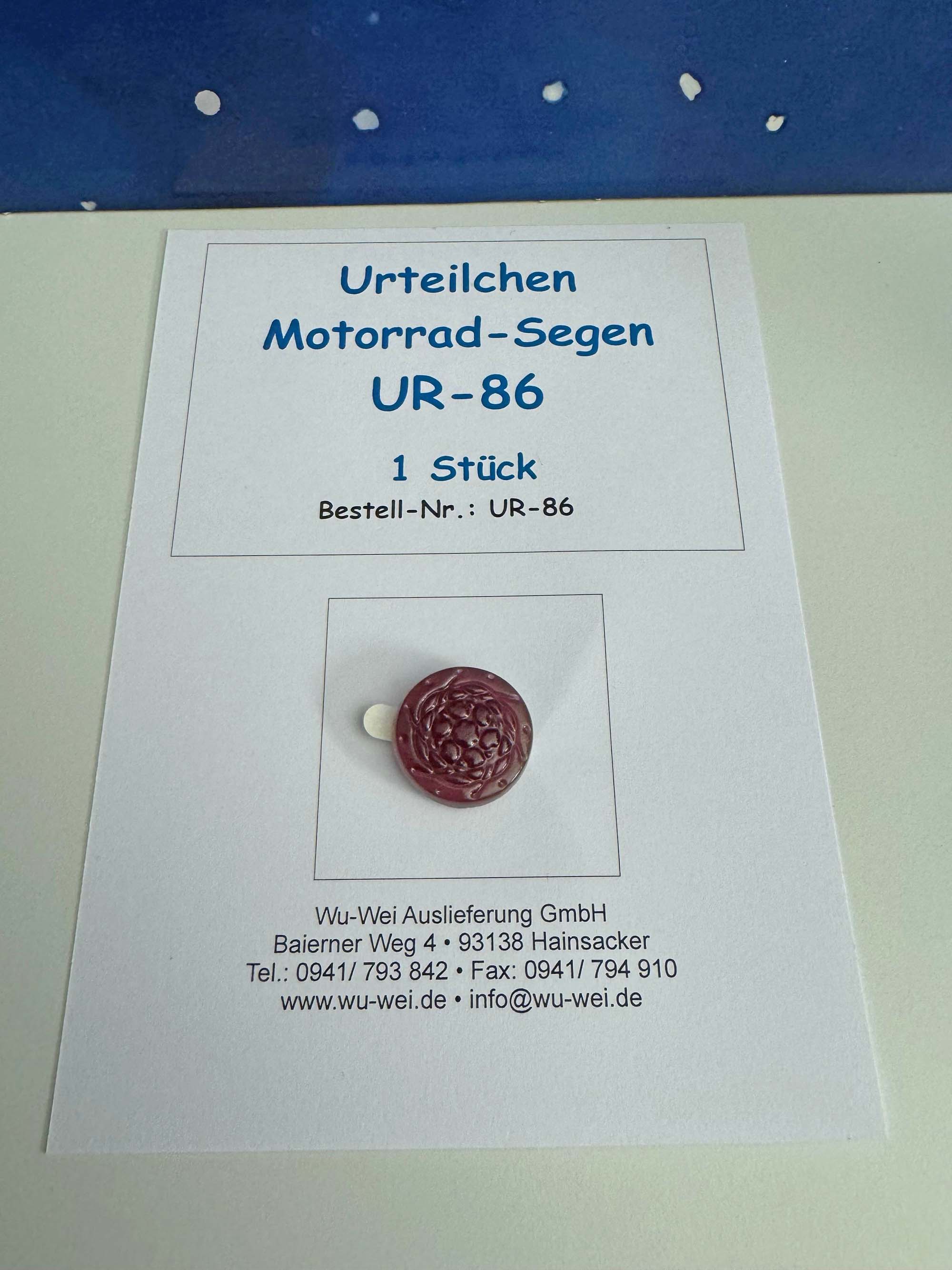 Urteilchen Motorrad-Segen Urteilchen Motorrad-Segen