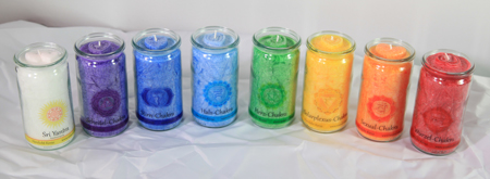 Herzlicht-Chakra-KerzenrZO8KeqYOESzQ Set: Herzlicht Chakra-Kerzen farbig + Raumreinigung 13 x 6 cm (8 Stück)