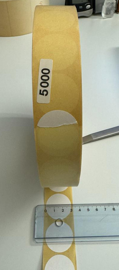 ETi2btcvqm9cJ8v2S Etiketten Papier 30mm Durchmesser 5000 Stück