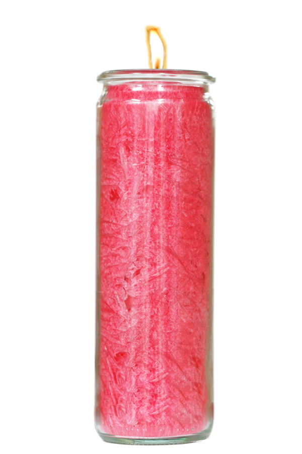 rot Herzlicht-Kerze rot 20 x 6 cm