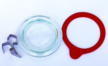 glasdeckel-set5ZAECcDzZhifQ Glasdeckel mit Einkochring und zwei Einweck-Klammern
