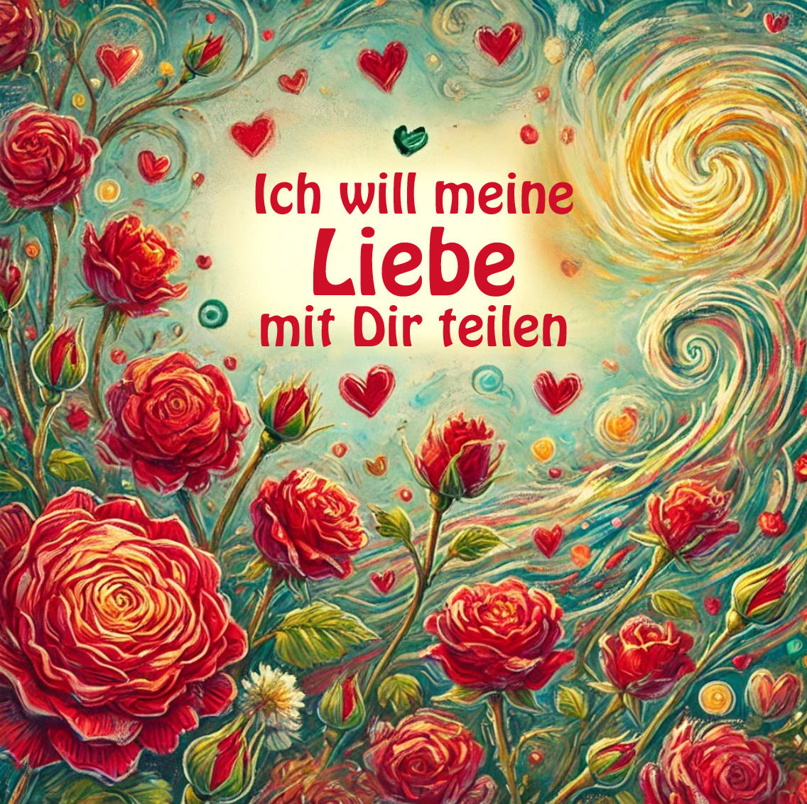 Herzlichtkerze Ich will meine Liebe mit dir teilen 13 cm x 6 cm Herzlichtkerze Ich will meine Liebe mit dir teilen 13 cm x 6 cm