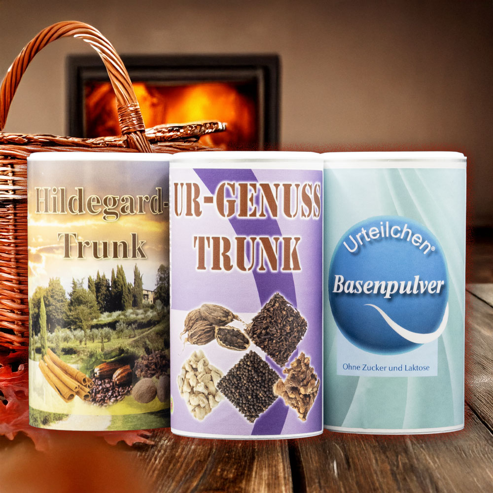 Angebot der Woche - Ur-Genus Trunk, Hildegard Trunk und Basenpulver Angebot der Woche - Ur-Genus Trunk, Hildegard Trunk und Basenpulver