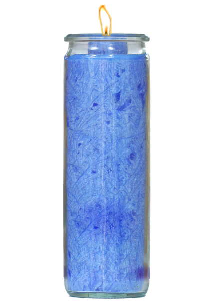 G-766 Herzlicht-Kerze dunkelblau 20 x 6 cm
